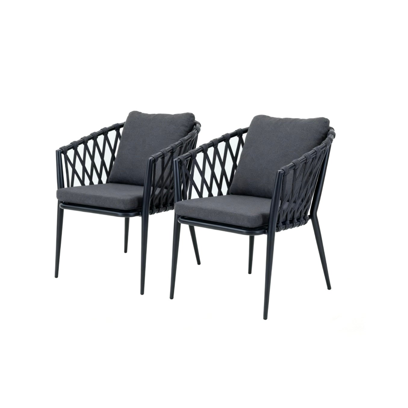 Jasper Outdoor Rope Dining Chair – Set of 2