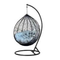 Outdoor Hanging Egg Chair Cushion - Round Grey