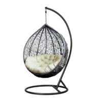 Outdoor Hanging Egg Chair Cushion - Round Beige