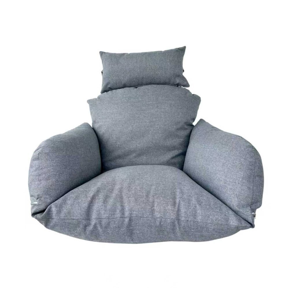 Outdoor Hanging Egg Chair Cushion - Chair-style Grey Blue