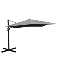 che cross092601 WindShield 3m x 3m Cantilever Umbrella with 4pcs refillable base