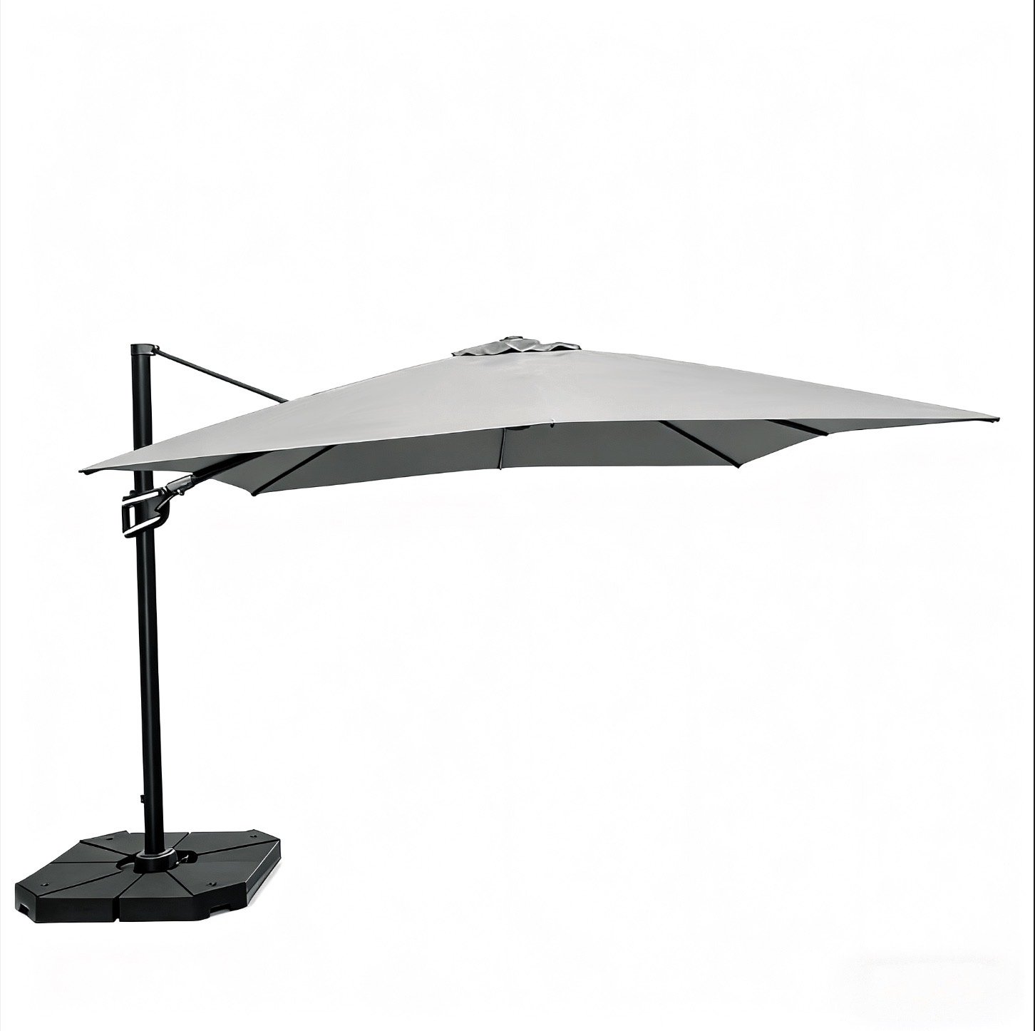 WindShield 3m x 3m Cantilever Umbrella with 4pcs refillable base