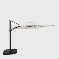 WindShield 3.3m x 3.3m Cantilever Umbrella with 4pcs refillable base