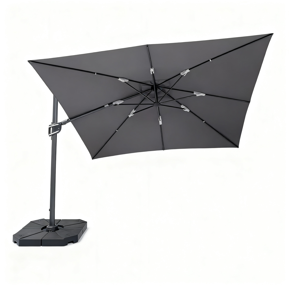 WindShield 3.3m x 3.3m Cantilever Umbrella