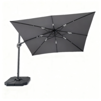 WindShield 3.3m x 3.3m Cantilever Umbrella