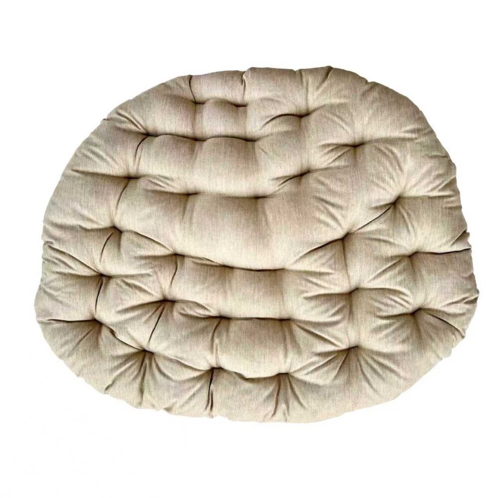Outdoor Hanging Egg Chair Cushion - Round Beige