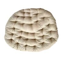 Outdoor Hanging Egg Chair Cushion - Round Beige