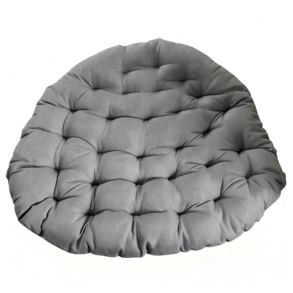 Outdoor Hanging Egg Chair Cushion - Round Grey