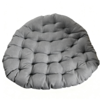 Outdoor Hanging Egg Chair Cushion - Round Grey